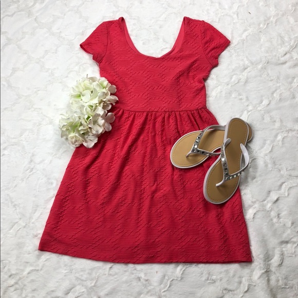 Lily Rose Coral Casual Dress size XS - Picture 2 of 9
